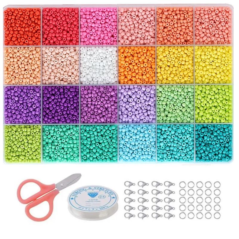 Beads Micro Glass Bead Solid Color Scattered Jewelry Accessories