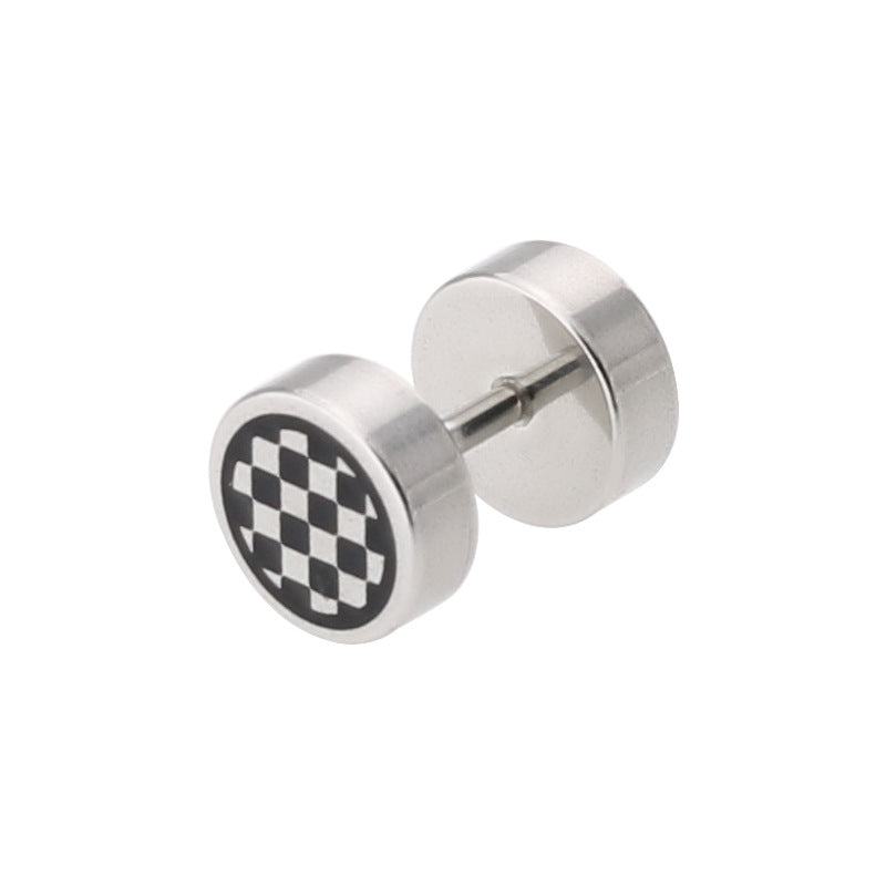 Bilateral Epoxy Titanium Steel Ear Drip Bone Fake Extender Earrings