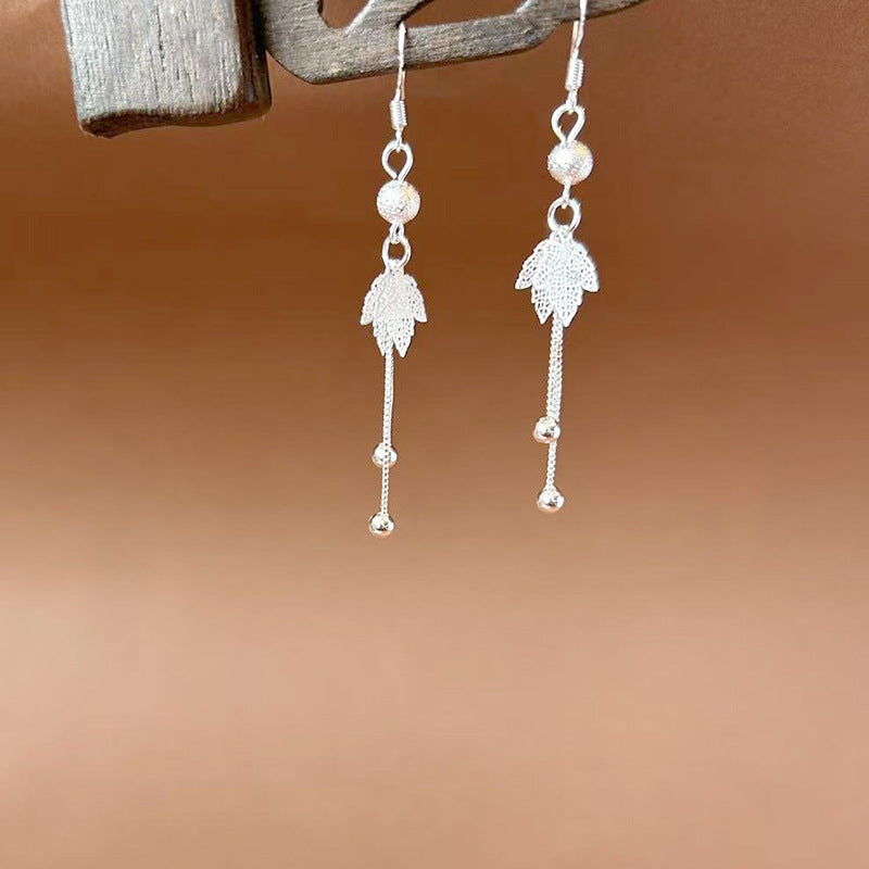 Sier Ethnic Style Peacock Retro Ear Hook Vintage Scenic Spot Earrings