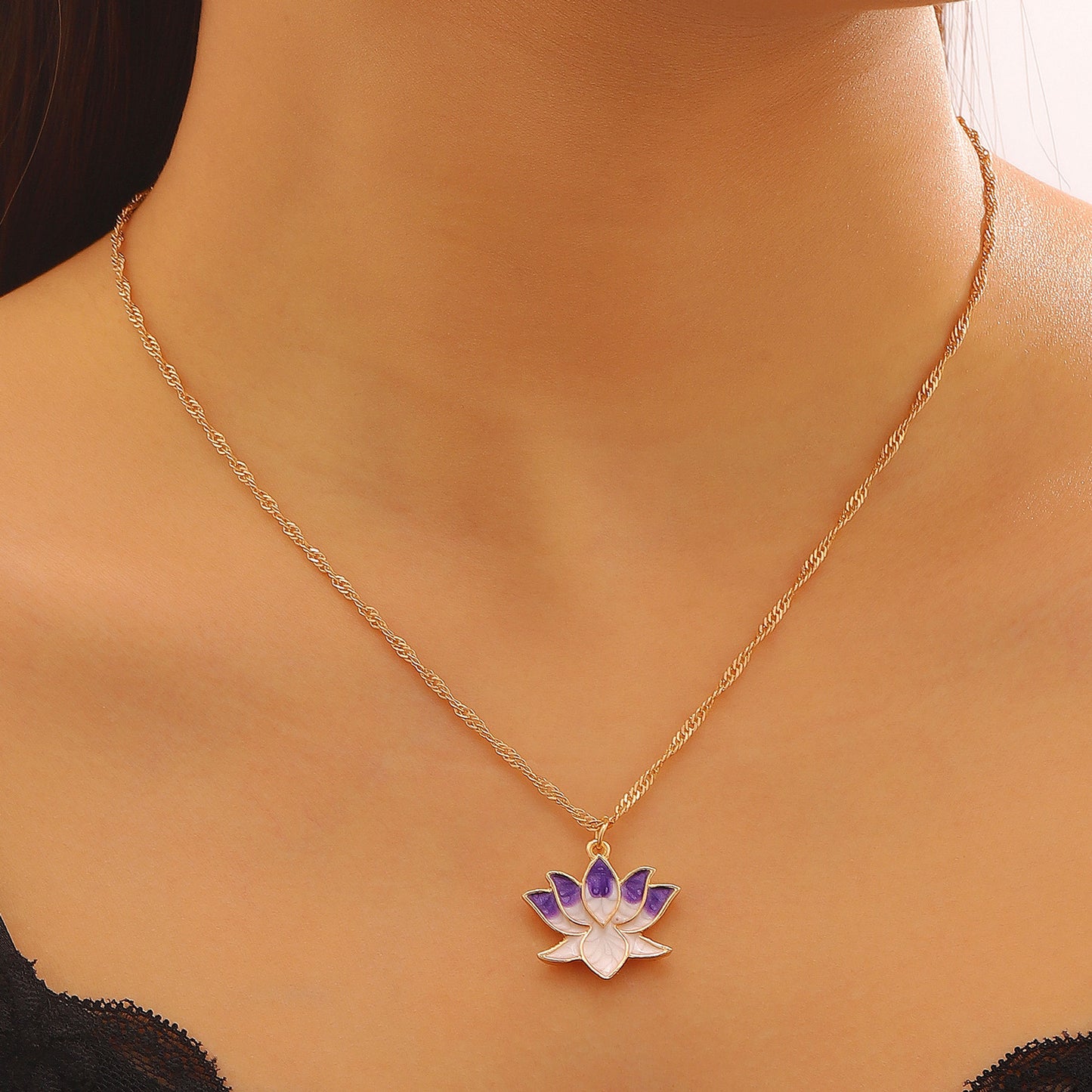 Women's Happy Pink Seedpod Light Luxury Clavicle Necklaces