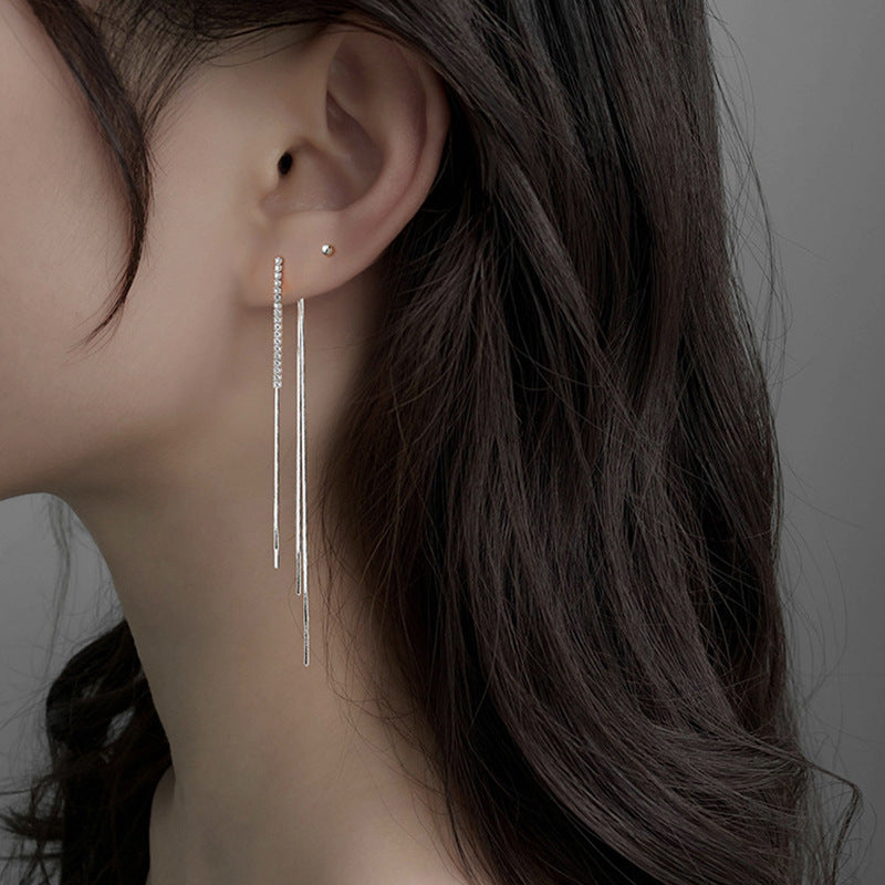 Shiny Diamond Tassel Temperament Wild Dangle Niche Ear Line
