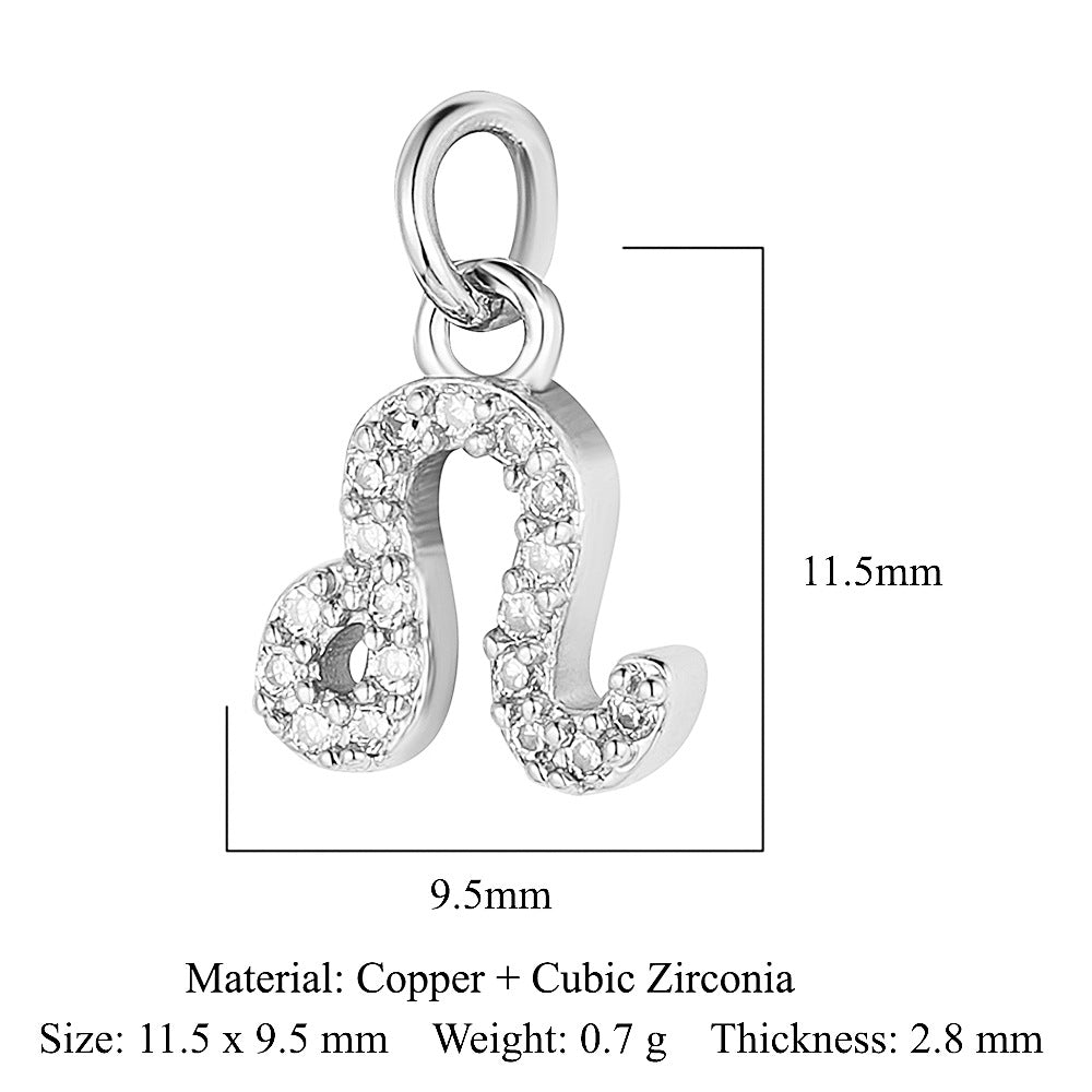 Twee Constellation Copper Zircon Ornaments Accessories Pendants