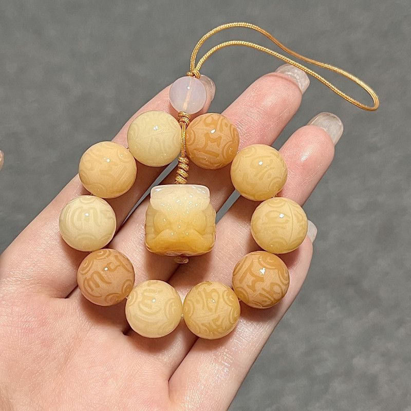 Words Motto Bodhi Root Hand Toy Female Bracelet