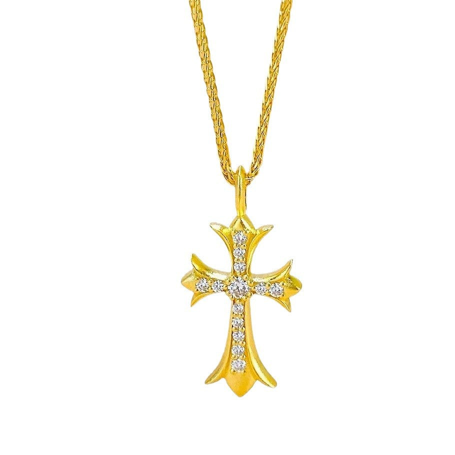 Women's Super Flash Mini Cross For Light Luxury Necklaces