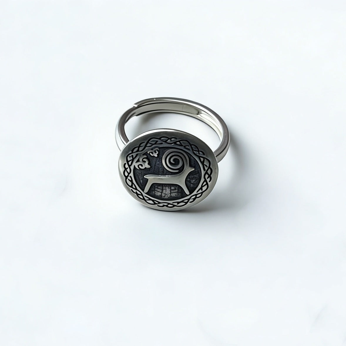Kazakh Element Open Ethnic Style Simple Niche Index Ring
