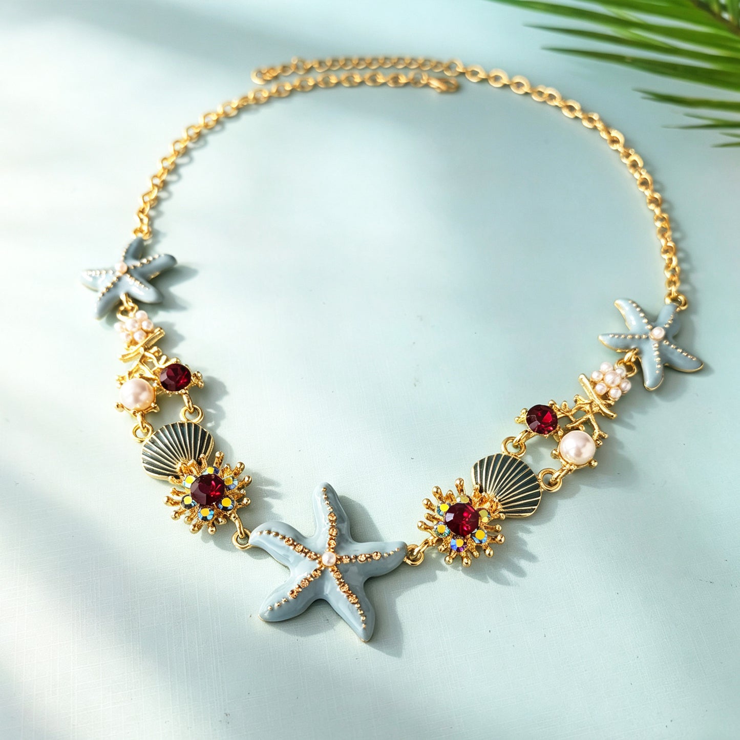 Women's Shell Seaside Vacation Style Clavicle Chain Neck Fashion Necklaces