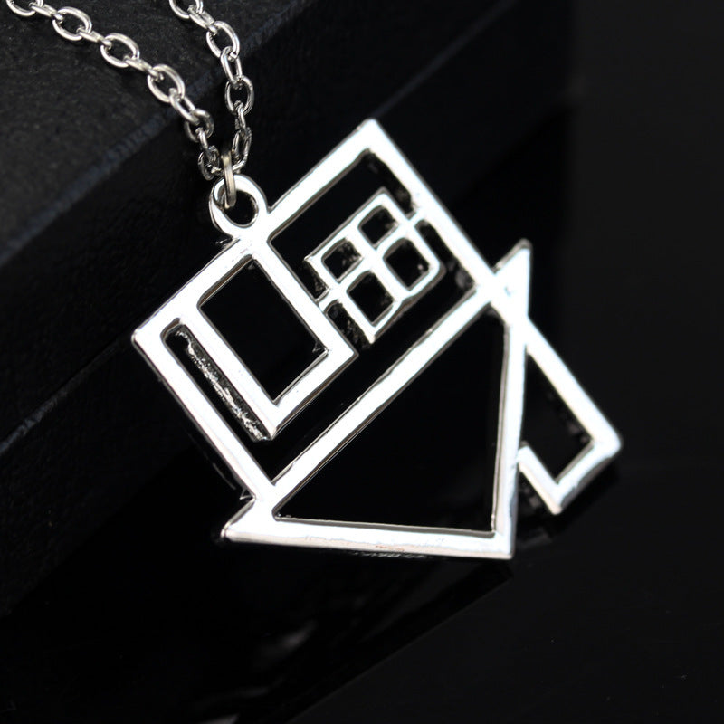 Punk Star Bone Saturn Halo Hipster With Personality Necklace