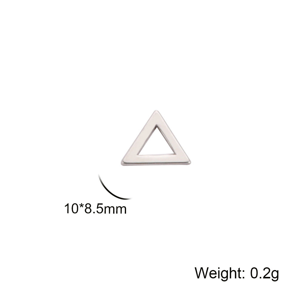 Accessories Making Geometric Charm Stainless Steel Triangle Pendants