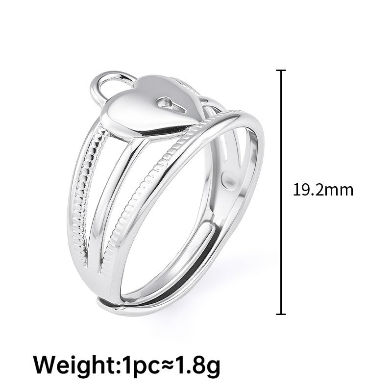 Stainless Steel Does Not Fade Niche Design Simple Korean Style Ring