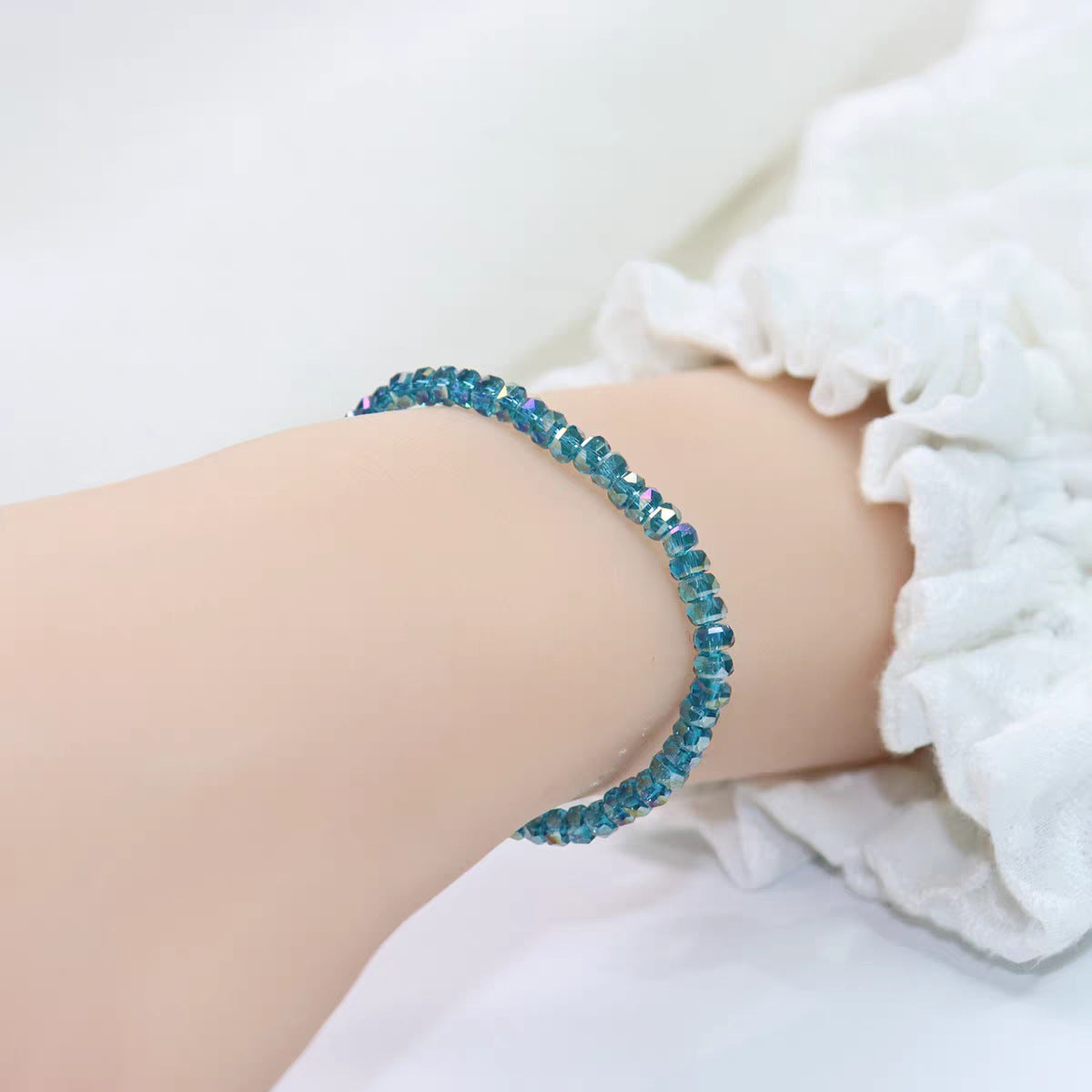 Women's Face Ball Shiny Crystal Sweet Fashion Bracelet