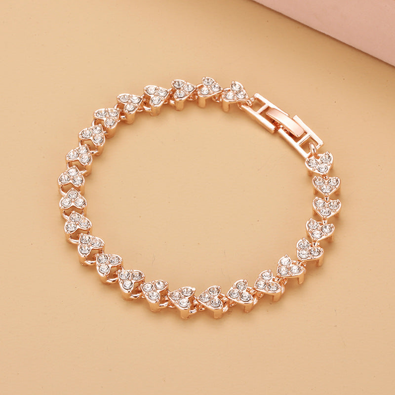 Luxury Simplicity Roman Female Zircon Crystal Bracelets