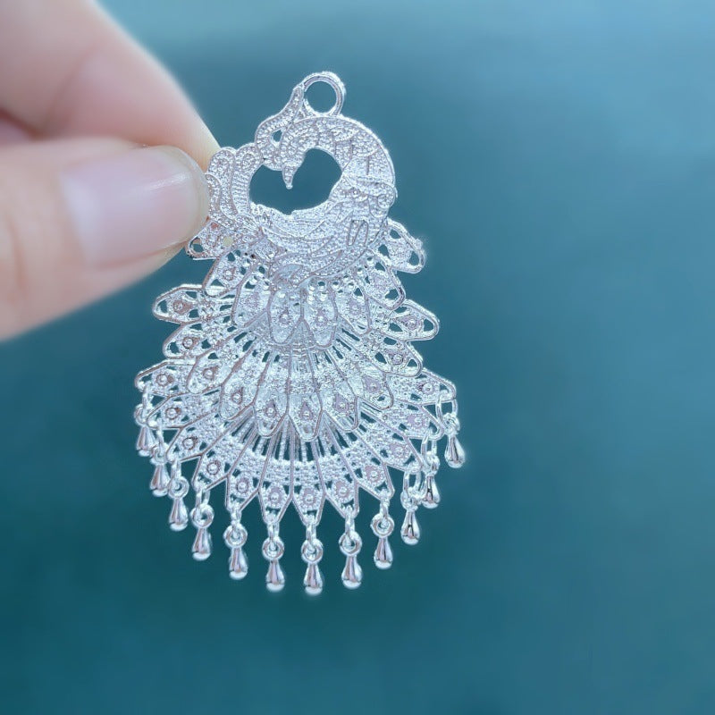 Peacock Sweater Chain Ethnic Style Artistic Exaggerated Necklaces