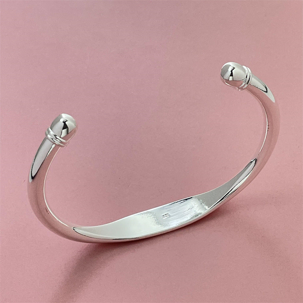 Durable Classic Comfortable Sier-plated Flat Popular Bracelets
