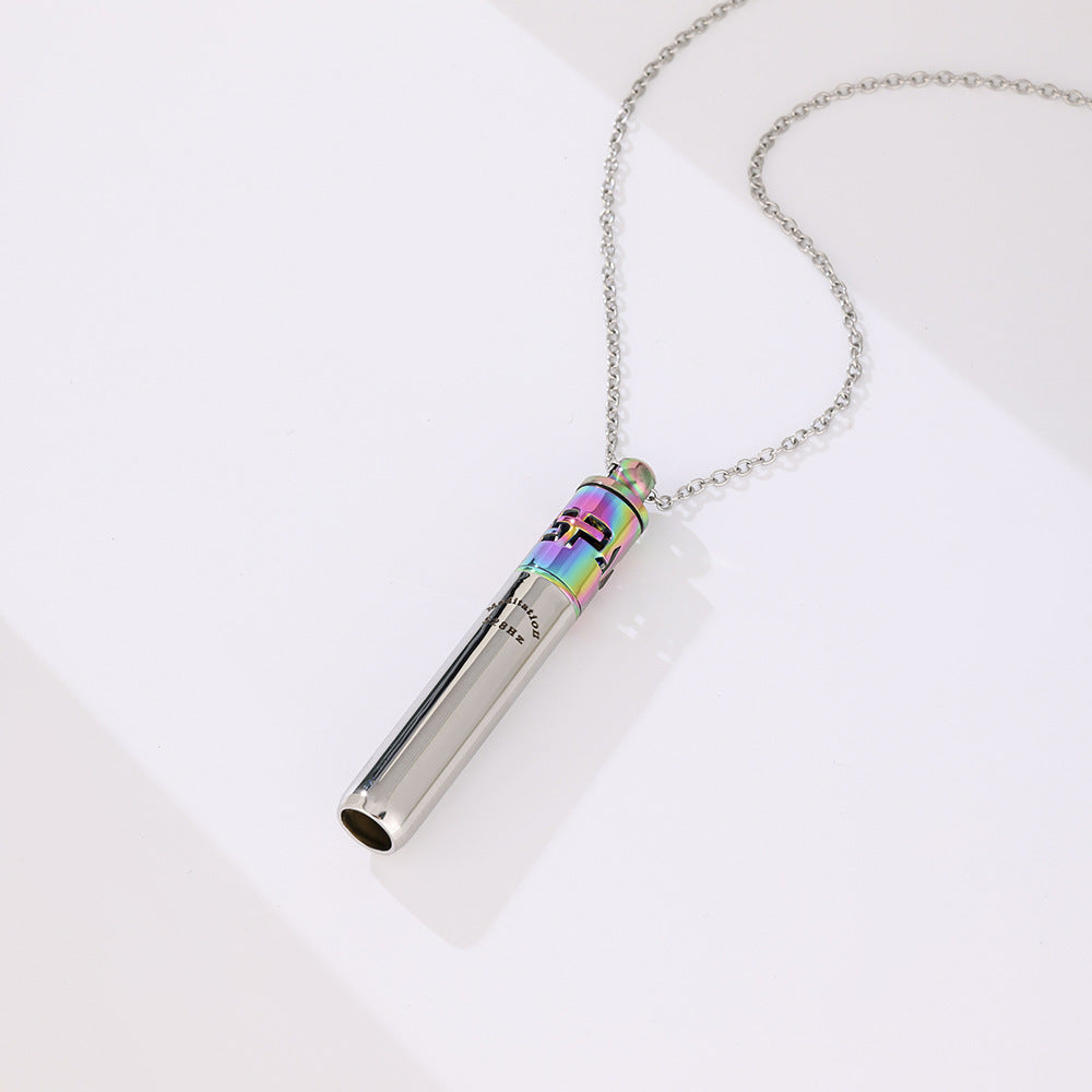 Rocket Meditation Breathing Whistle Hz Decompression Necklaces