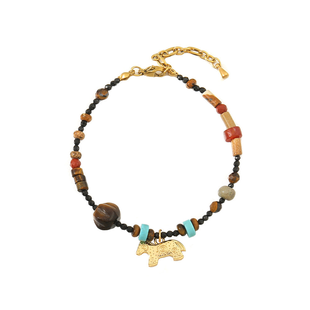 Style Lucky Natural Stone Design Retro Bracelets