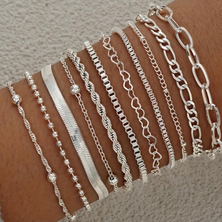 Fashion Folding Love Bead Suit Advanced Necklaces