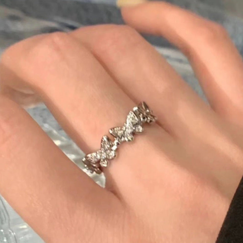 Minority Simple Design Super Flash Gentle Cold Ring