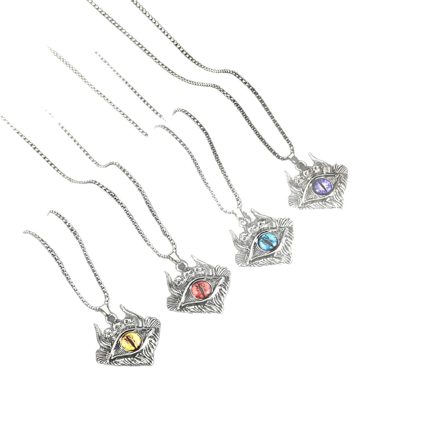 Women's & Men's Devil's Eye Skull Trendy Domineering Hip Hop Necklace
