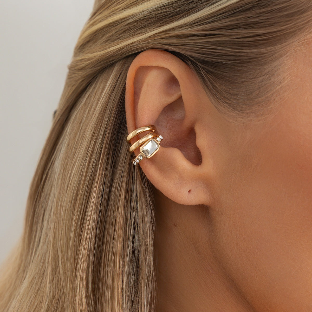 Women's Fashionable Versatile Clip Hip Hop Style Ear Buckle