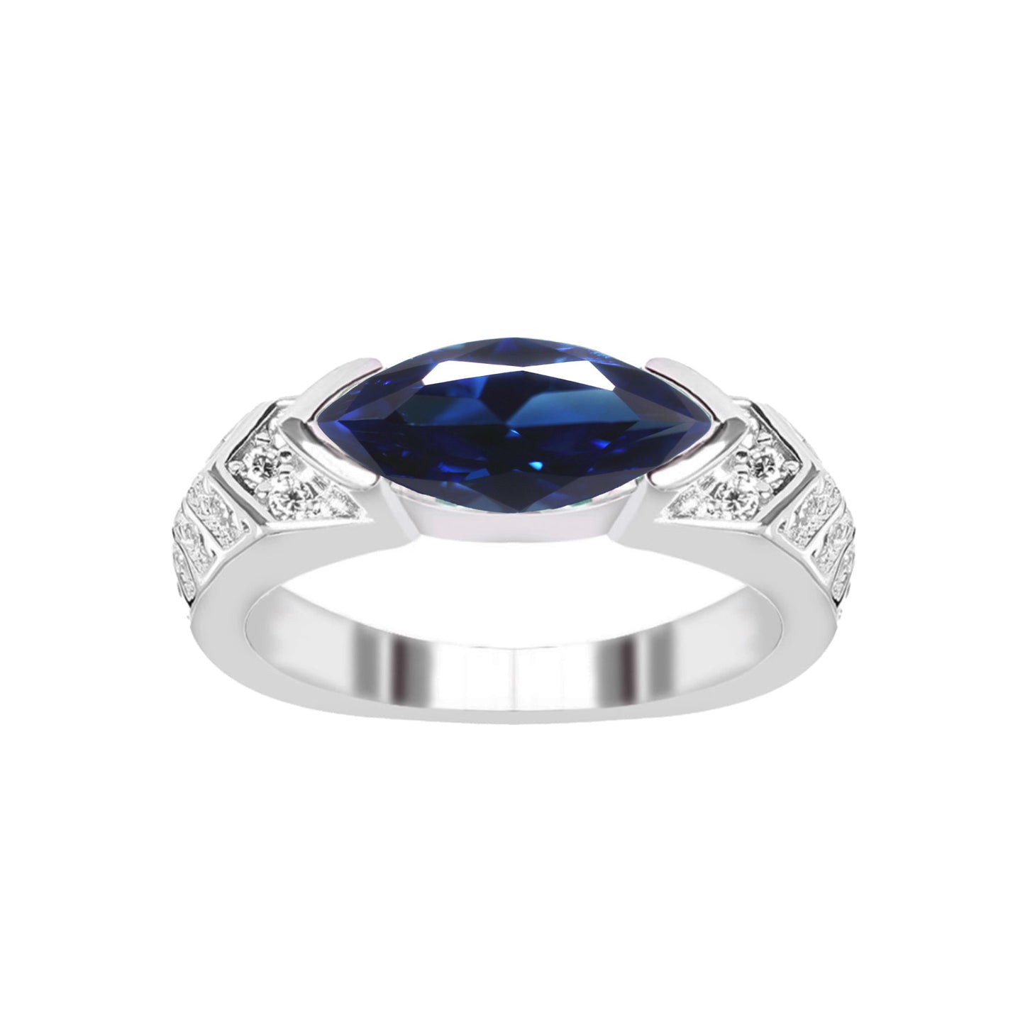 Women's & Men's Imitation Moissanite Horus Eye Guardian Diamond Rings