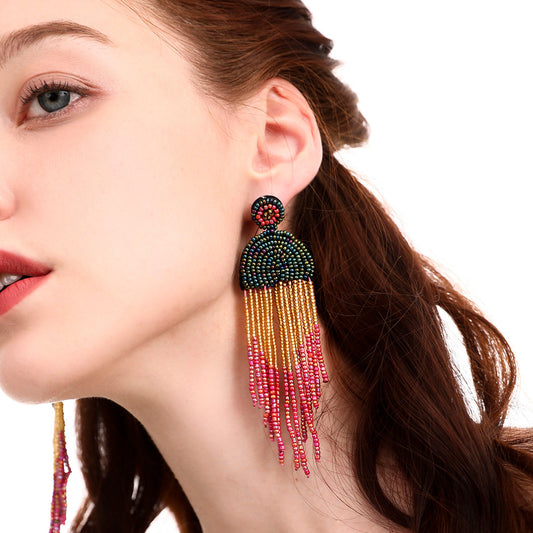 Bohemian Retro Ethnic Style Exaggerated Personalized Earrings