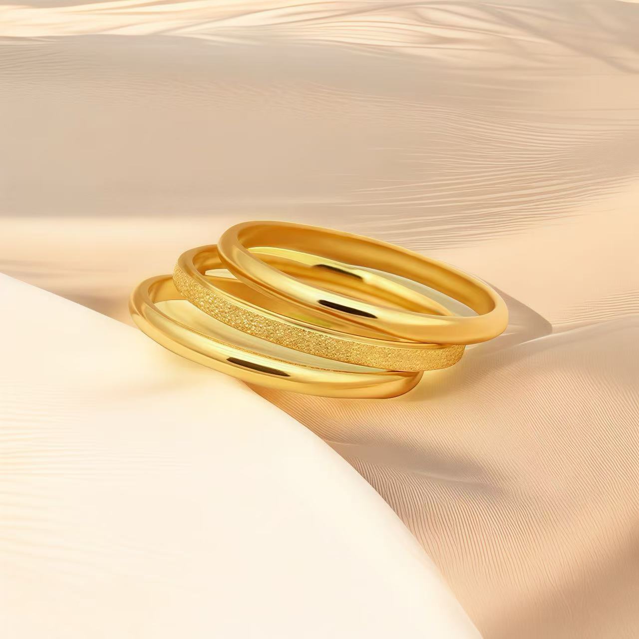 Titanium Female French Style Niche Advanced Light Luxury Iii Ring