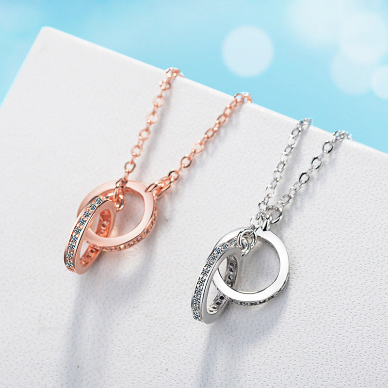 Women's Korean Style Zircon Ornament Clavicle Chain Necklaces