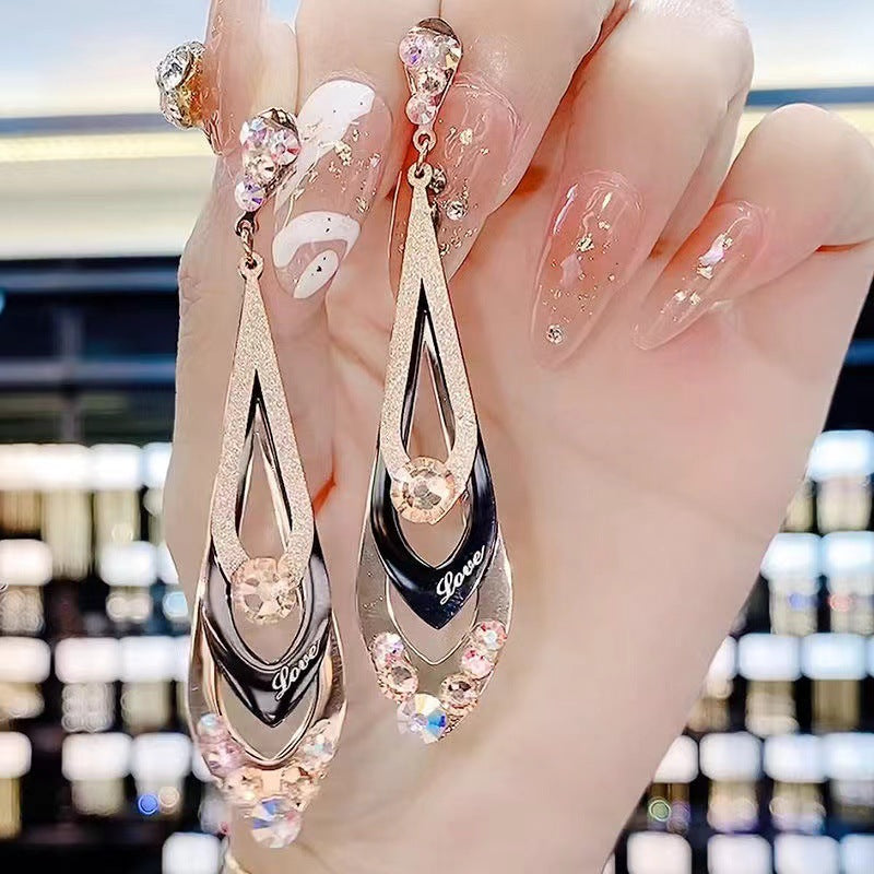 Women's Diamond Fashionable High Sense Affordable Luxury Fashion Refined Earrings