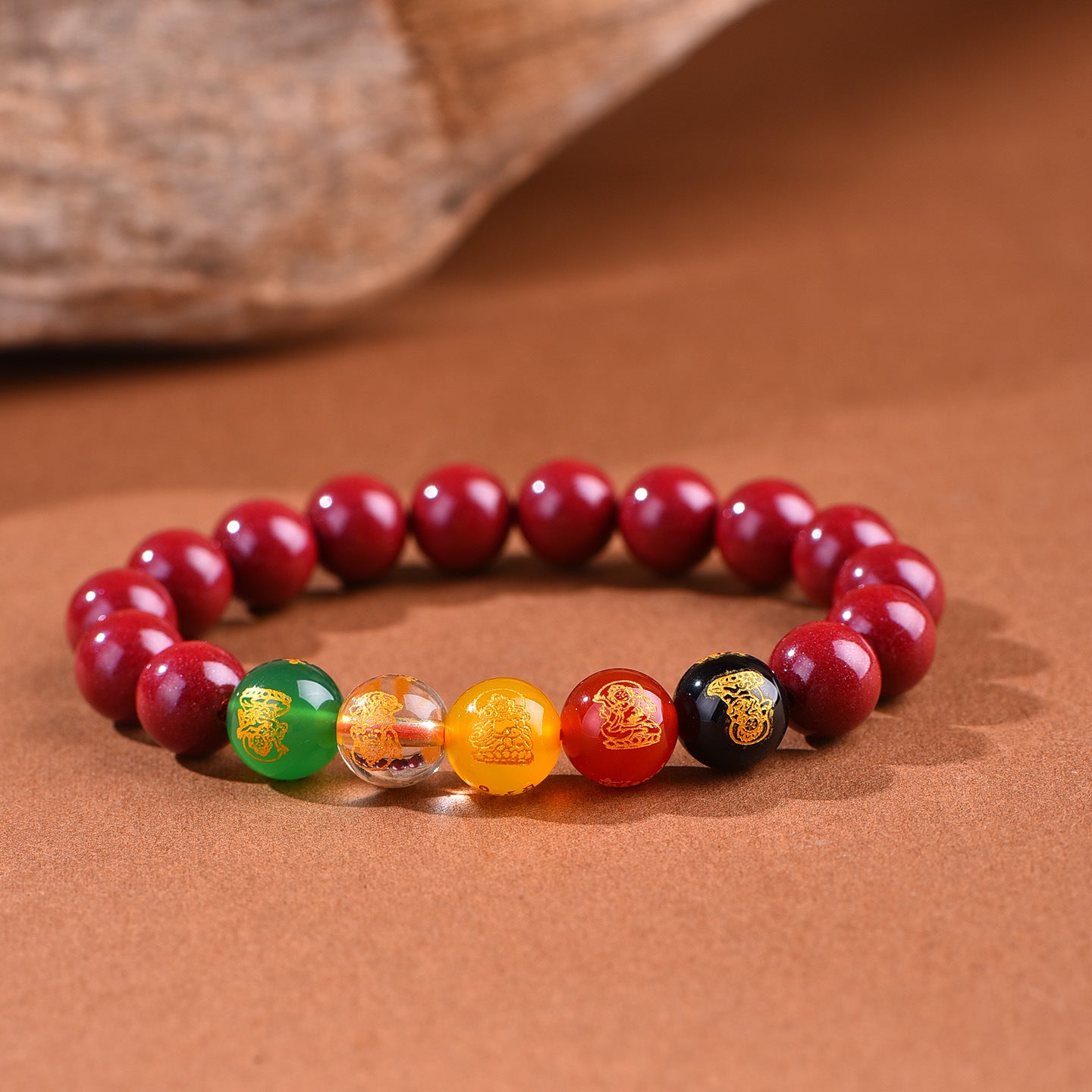 Cinnabar Collection Purple Gold Sand Life Bracelet