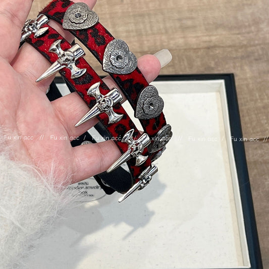 Print Heart Female Sweet Cool Hot Necklaces