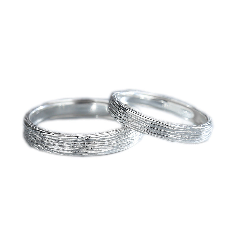 Women's & Men's Years Mark Couple One Pair Korean Simple Rings