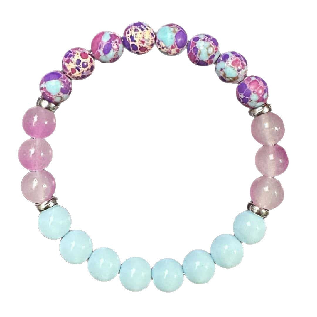 Tigereye Citrine Multiple Three-color Natural Stone Crystal String Bracelets
