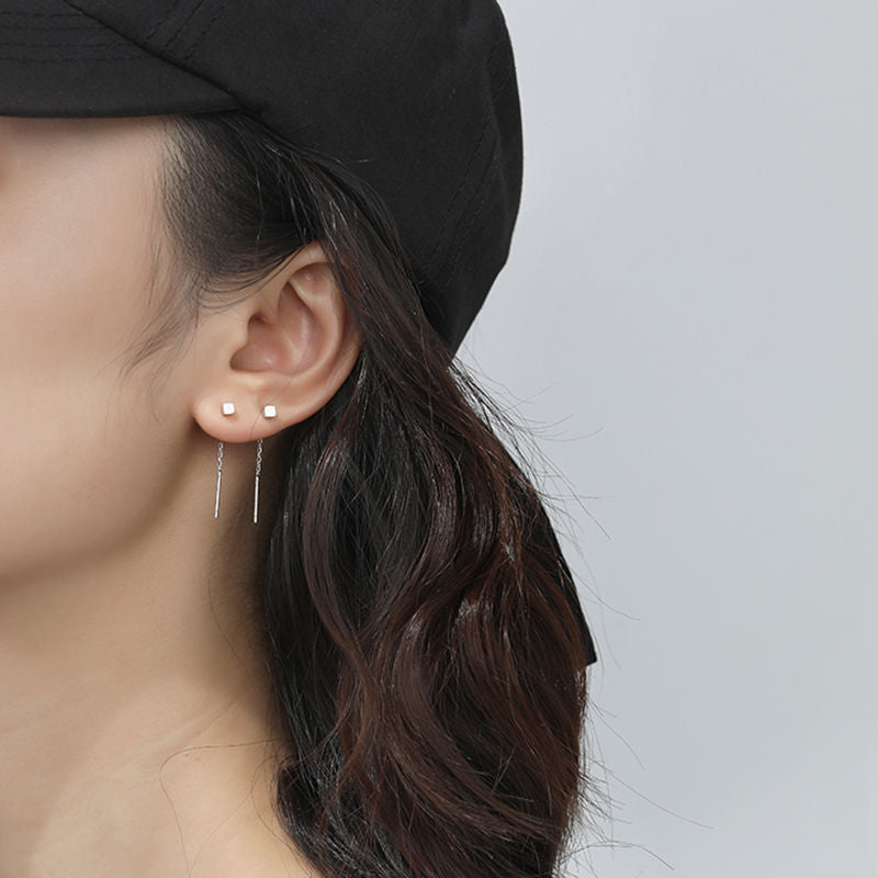 Women's Sterling Sier Egg Yolk Flower Trendy Summer Ear Line