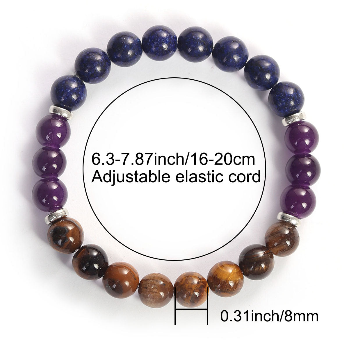 Women's & Men's Eye Lapis Lazuli Protection Unisex Style Anxiety Handmade Mother's Day Bracelet