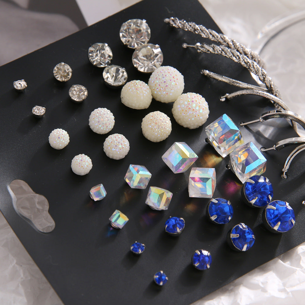 Korean Fashion Simple Pairs Pearl Heart Rings