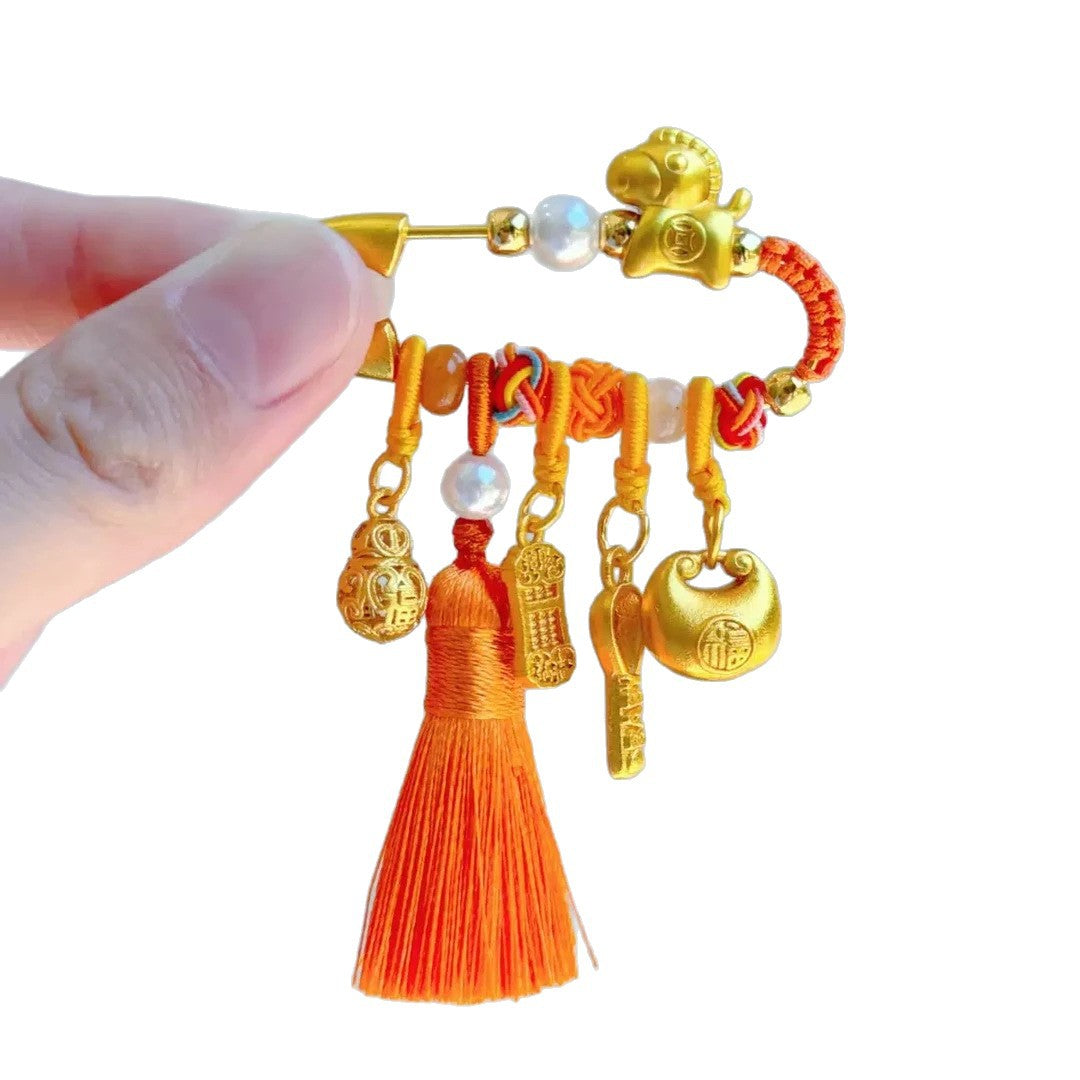 Creative Gifts Ma Jin Ranking Title Pin Brooches