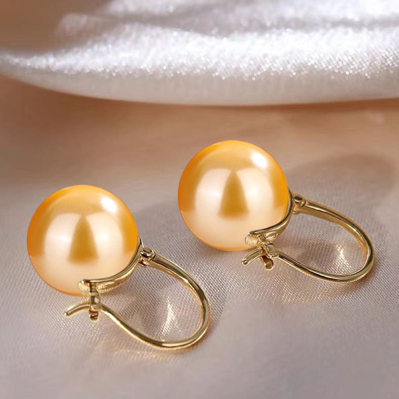 Shell Pearl Parvenu Gold Imitation White Rings