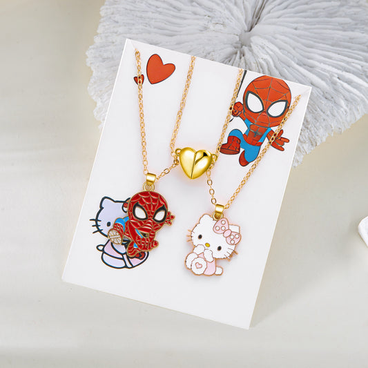 Ornament Fashion Halloween Butterfly Cat Love Necklaces