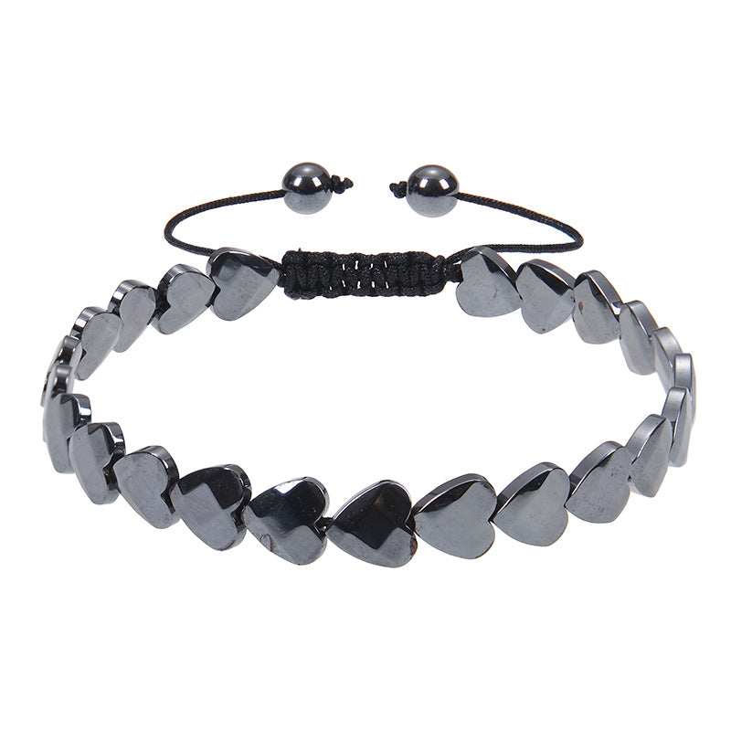 Style Black With Love Magnet Peach Bracelets