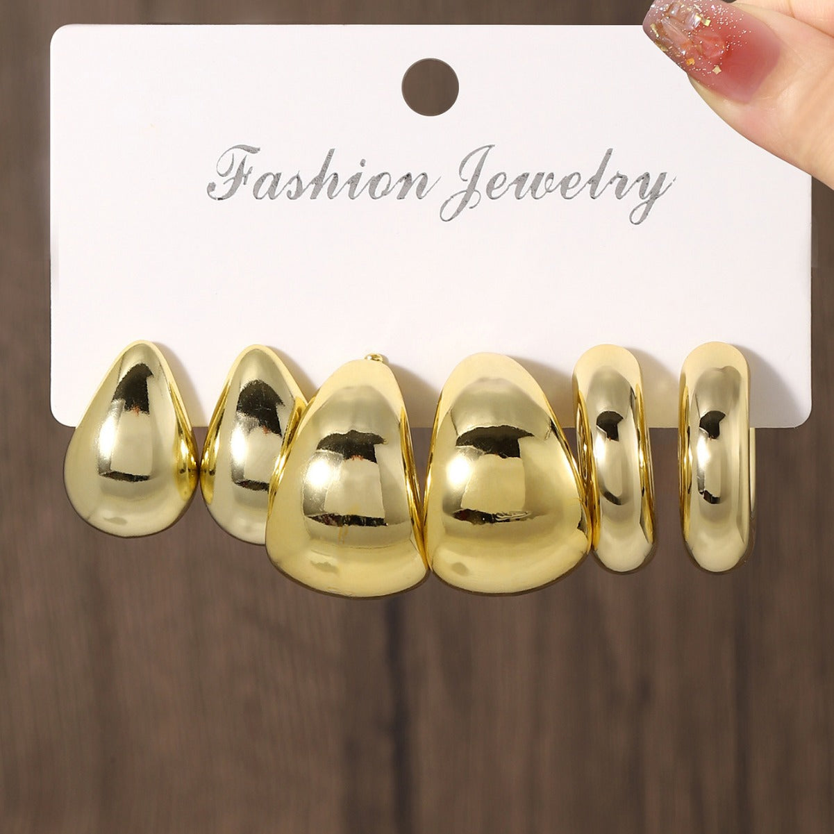 High-grade Golden Fabulous Personality Creative Complex Rings