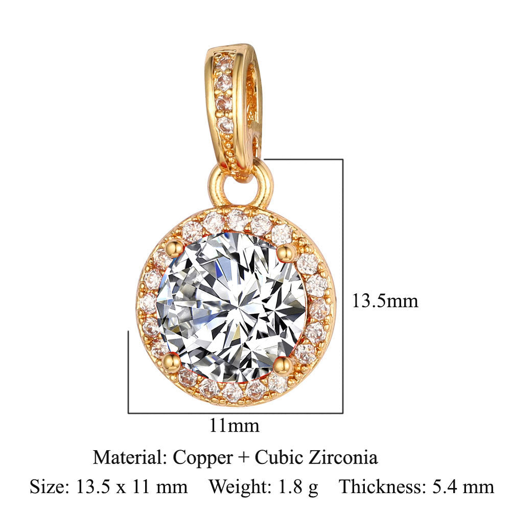 Water Drop Square Heart-shaped Leaves Female Pendants