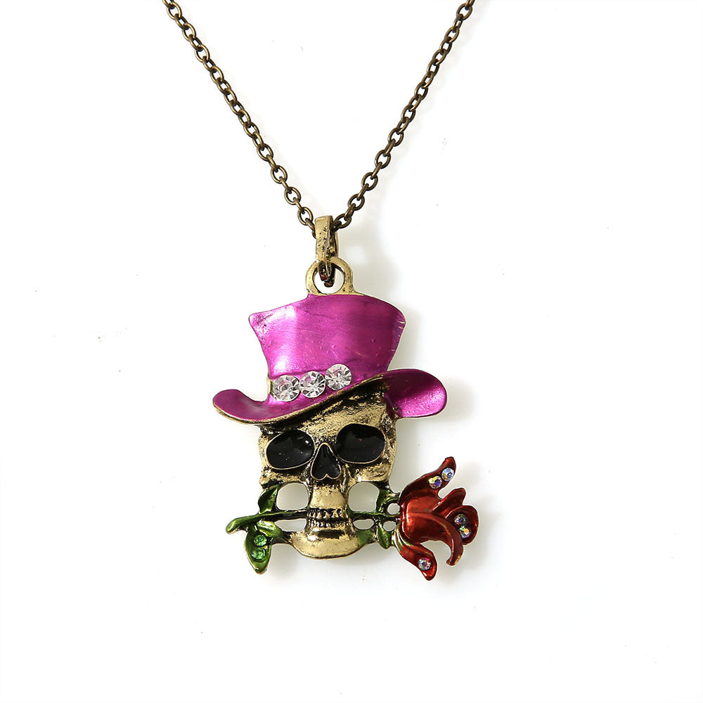 Men's Fashion Trendy Unique Versatile Skull Ghost Simple Necklaces
