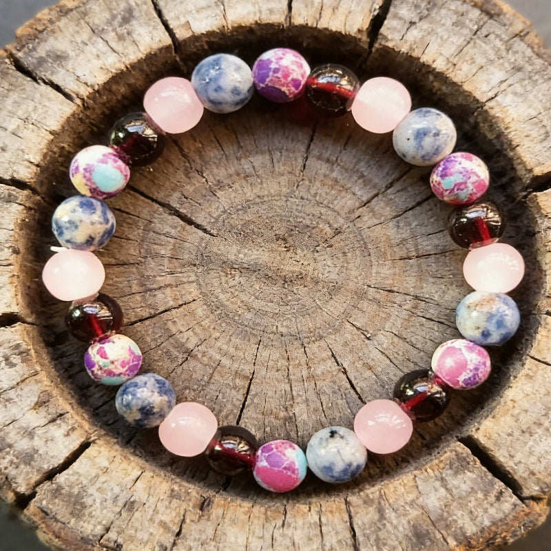 Glamorous Slouchy Attractive Natural Stone Crystal Bracelets