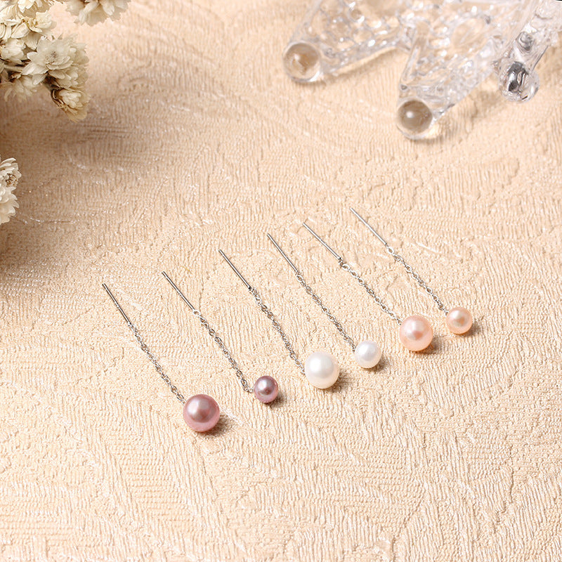 Natural Freshwater Pearl Simple Fashion Compact Ear Line
