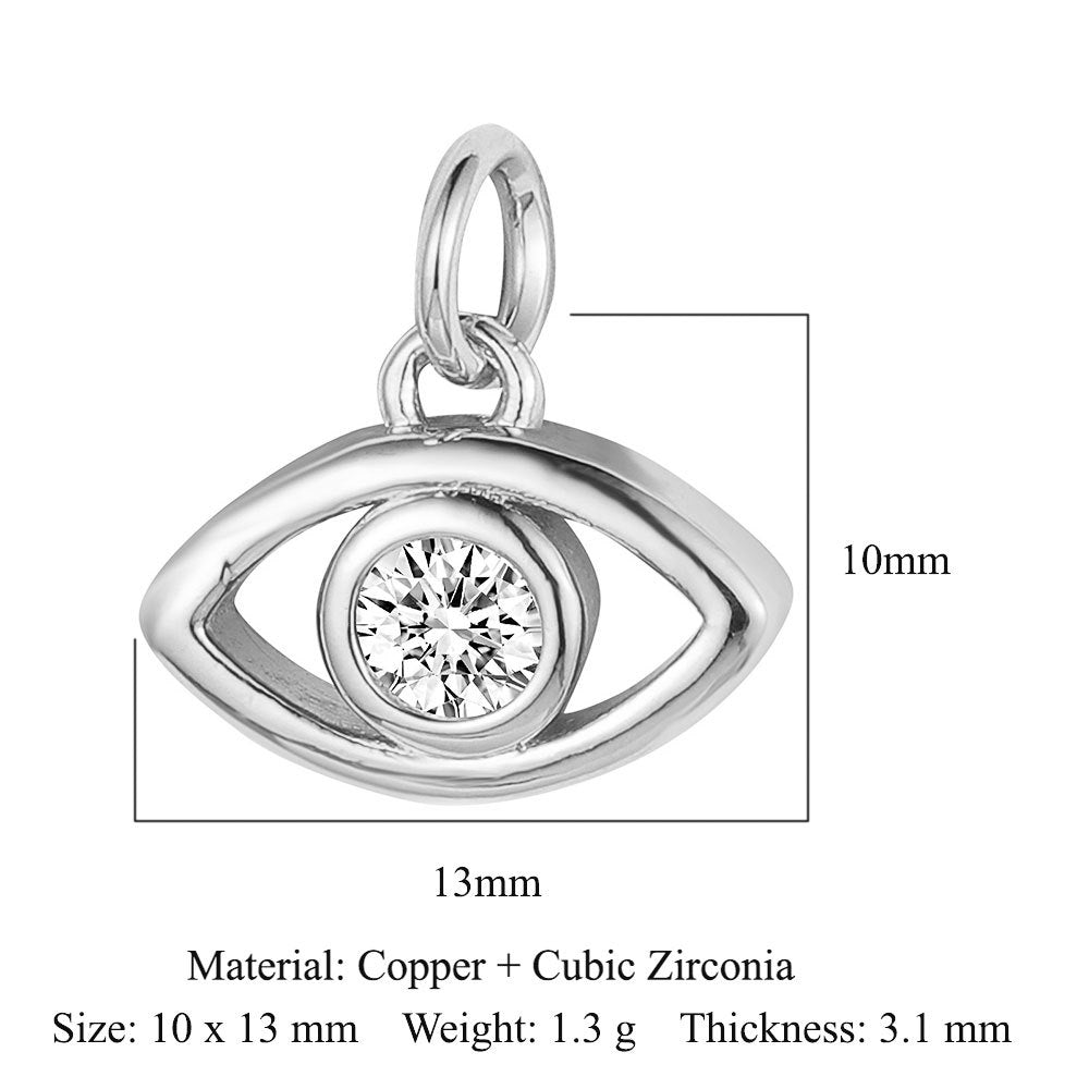 Elephant Eyes Copper Zircon Ornament Accessories Star Moon Pendants