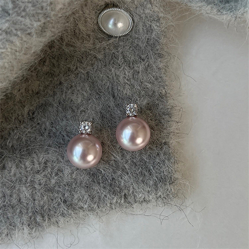 Perfect Circle Strong Light Pearl Really Many Earrings