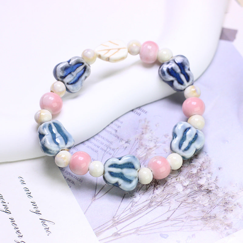 Hand Strap Ceramic Chinese Beaded Female Bracelets