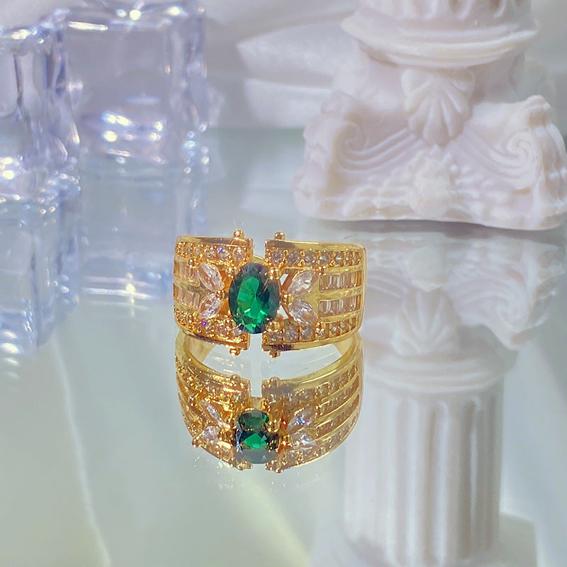 Lace Frog Two-color High-grade Temperament Open Rings