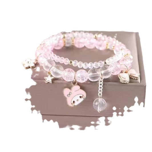 Jewelry Crystal String Beads Cartoon Couple Gift Night Bracelets