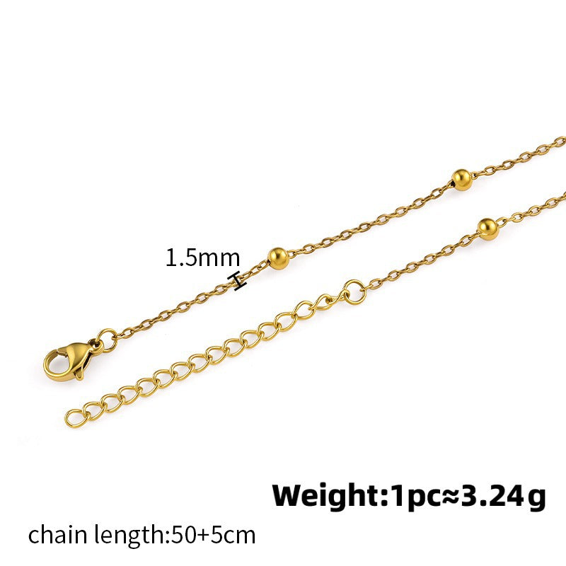 Chain Titanium Steel Clavicle Without Fashion Basic Necklace